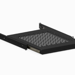 1U 20" Vented Rack Mountable Sliding Shelf