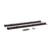 15U LINIER® Wall Mount Vertical Rail Kit - Cage Nut - Image 2