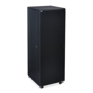 27U LINIER® Server Cabinet - Glass/Solid Doors - 36