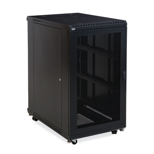 22U LINIER® Server Cabinet - Vented/Vented Doors - 36" Depth