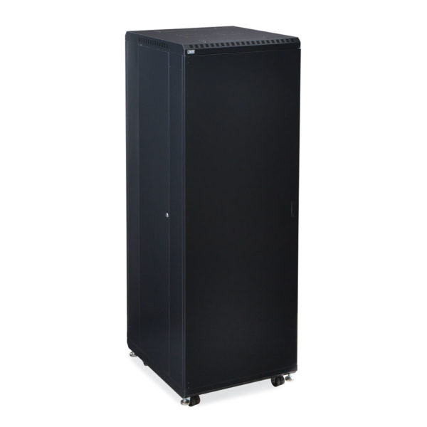 37U LINIER® Server Cabinet - Solid/Solid Doors - 24" Depth