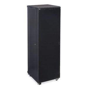 42U LINIER® Server Cabinet - Solid/Solid Doors - 24" Depth