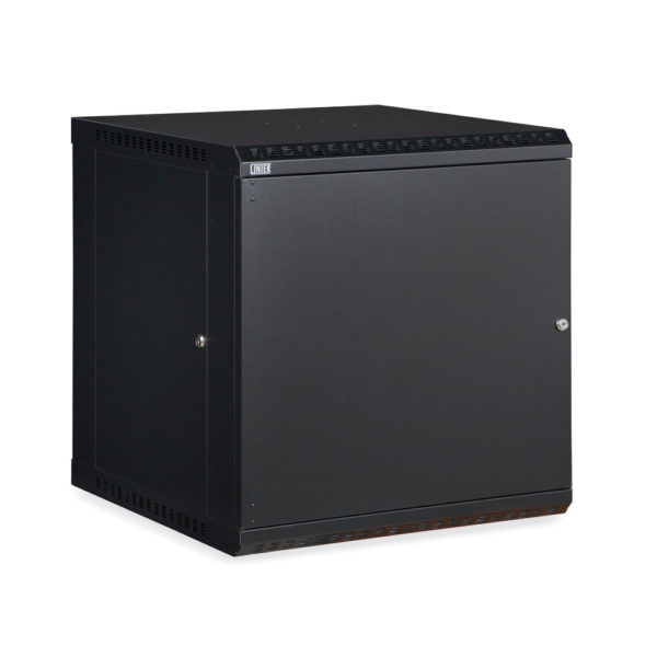 12U LINIER® Fixed Wall Mount Cabinet - Solid Door
