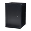 18U LINIER® Fixed Wall Mount Cabinet - Vented Door - Image 2