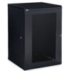 18U LINIER® Fixed Wall Mount Cabinet - Vented Door - Image 3