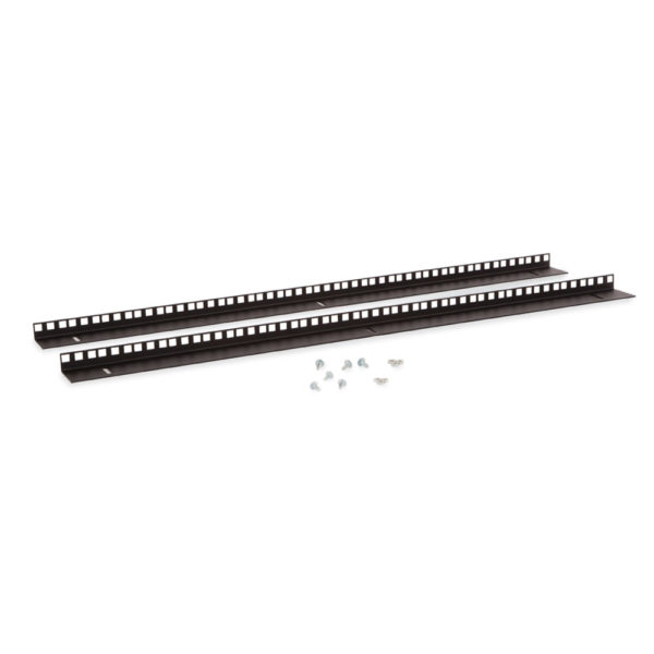 18U LINIER® Wall Mount Vertical Rail Kit - Cage Nut