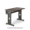 48" W x 24" D Training Table - African Mahogany - Image 5