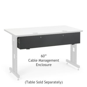 60" Training Table Cable Management Enclosure