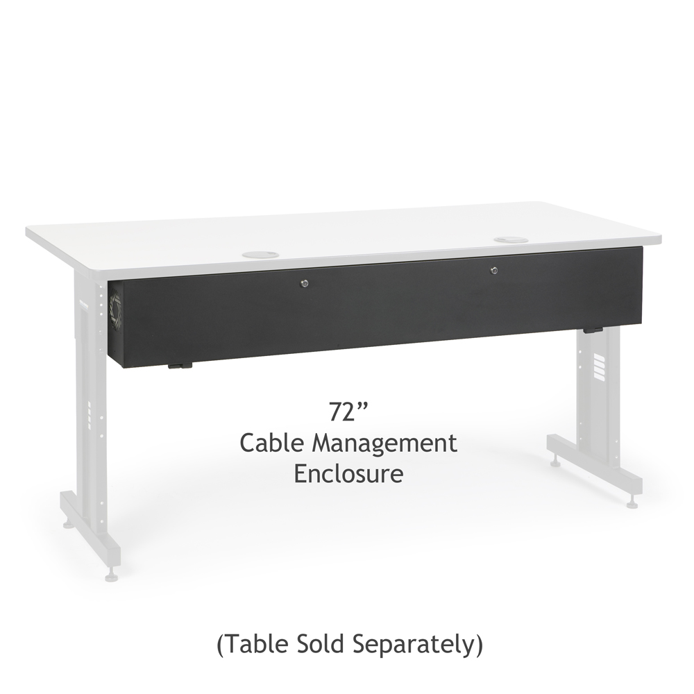 Modesty Panel with Wire Management