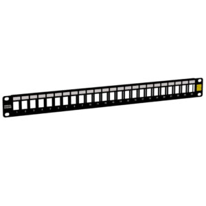 1U 24 Port Blank Keystone Patch Panel - Welded