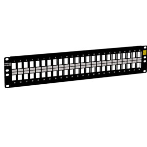2U 48 Port Blank Keystone Patch Panel - Welded