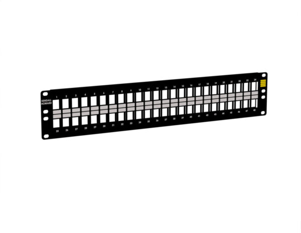 2U 48 Port Blank Keystone Patch Panel - Welded