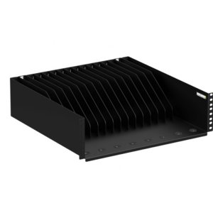 3U 18" Depth Rack Mountable Charging Shelf  -16 Ports